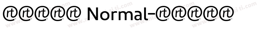 红旗旗妙体 Normal字体转换